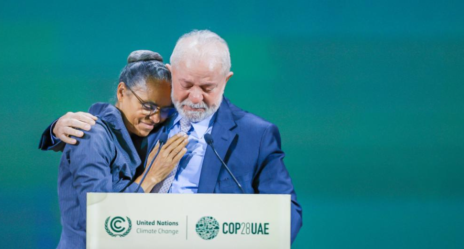 Presidente Lula e ministra do Meio Ambiente, Marina Silva