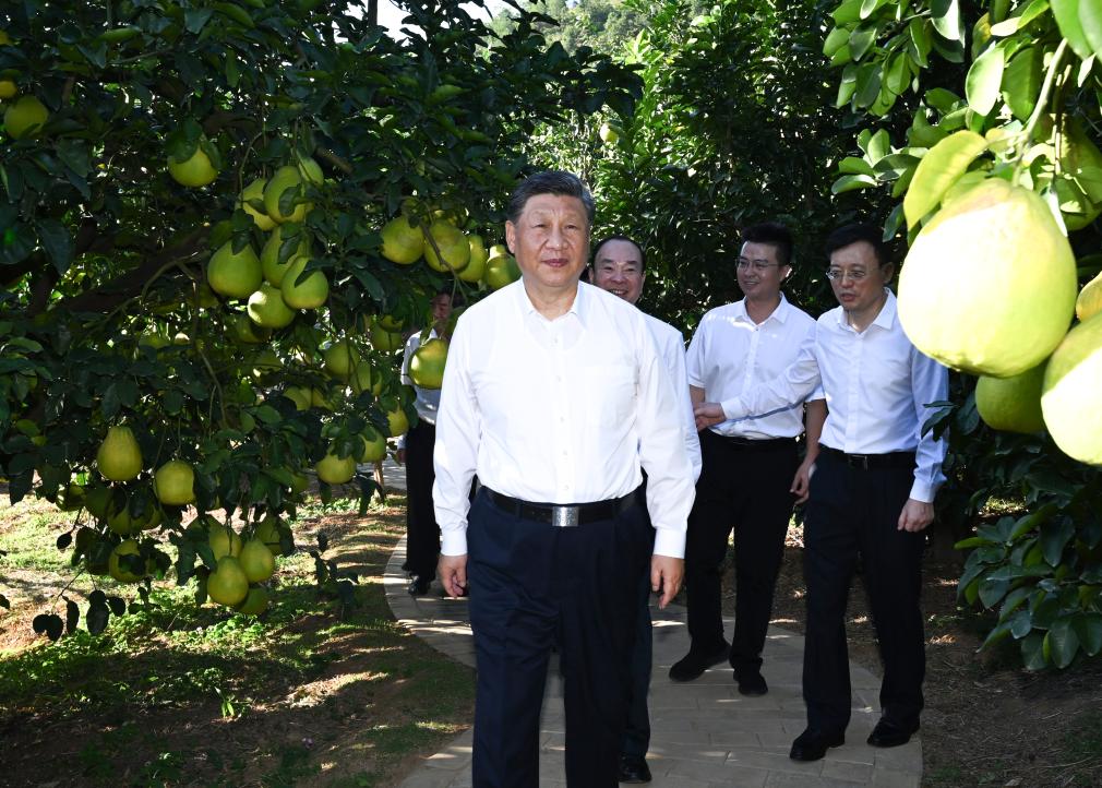 Xi inspeciona Meizhou, da Província de Guangdong, sul da China
