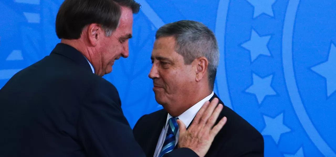 Jair Bolsonaro e Walter Souza Braga Netto