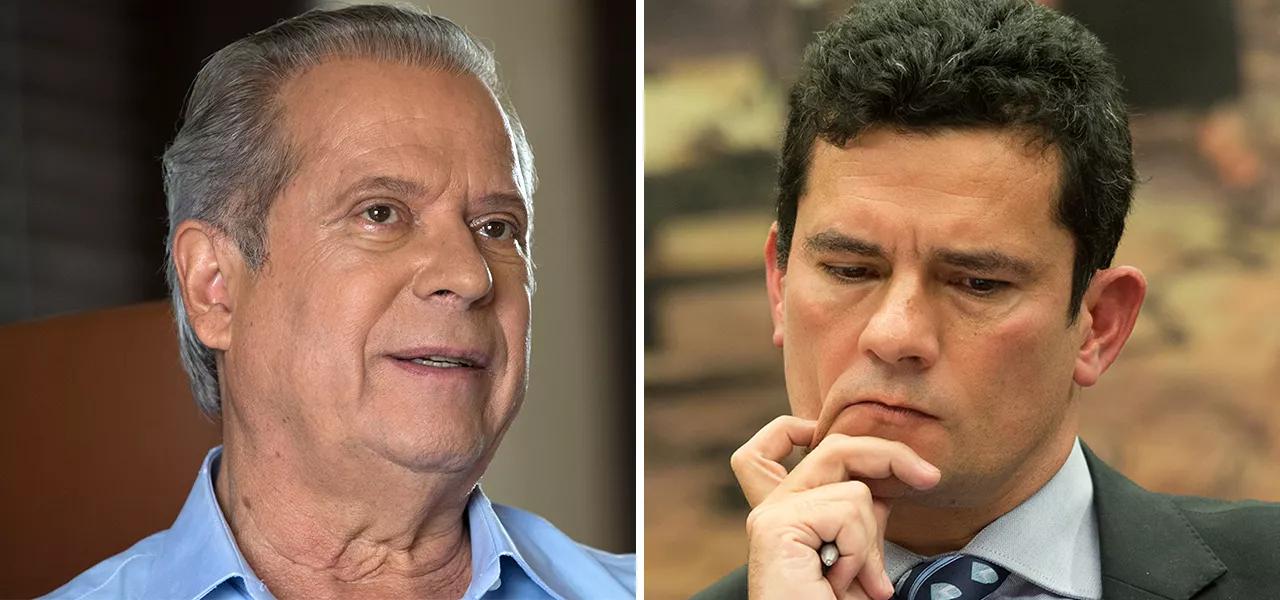 José Dirceu e Sérgio Moro