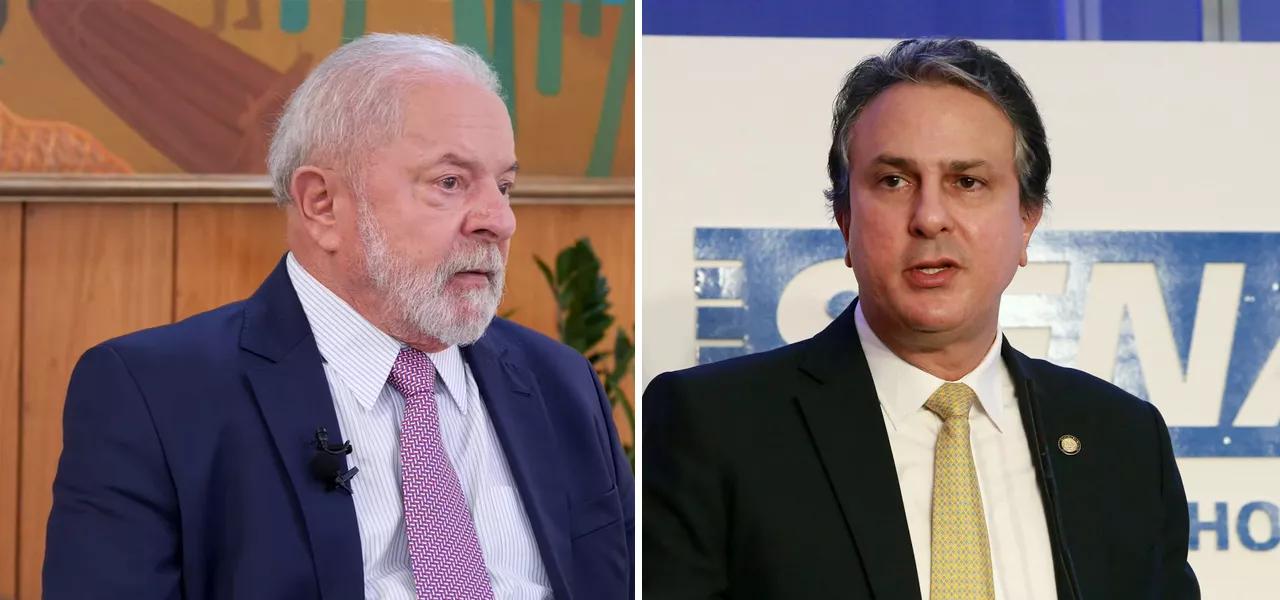 Lula em entrevista ao 247 (à esq.) e Camilo Santana