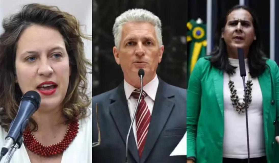 Bella Gonçalves (Psol), Rogério Correa (PT) e Duda Salabert (PDT)