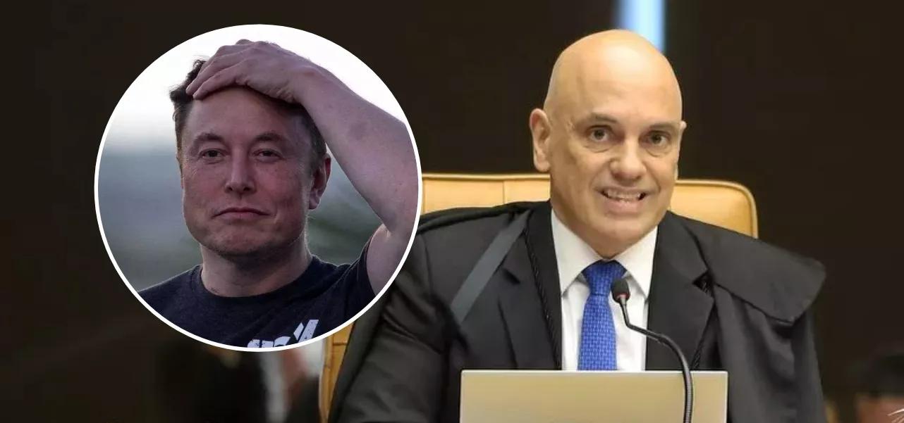 Elon Musk e Alexandre de Moraes