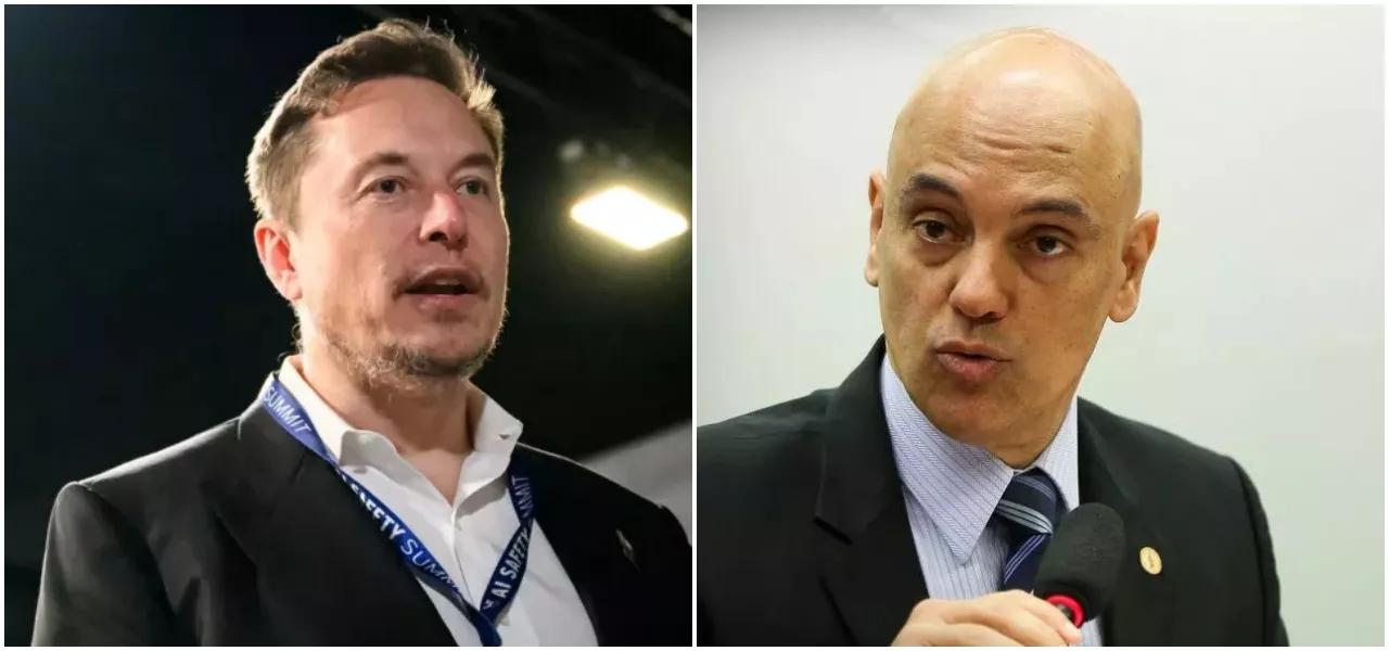 Elon Musk e Alexandre de Moraes