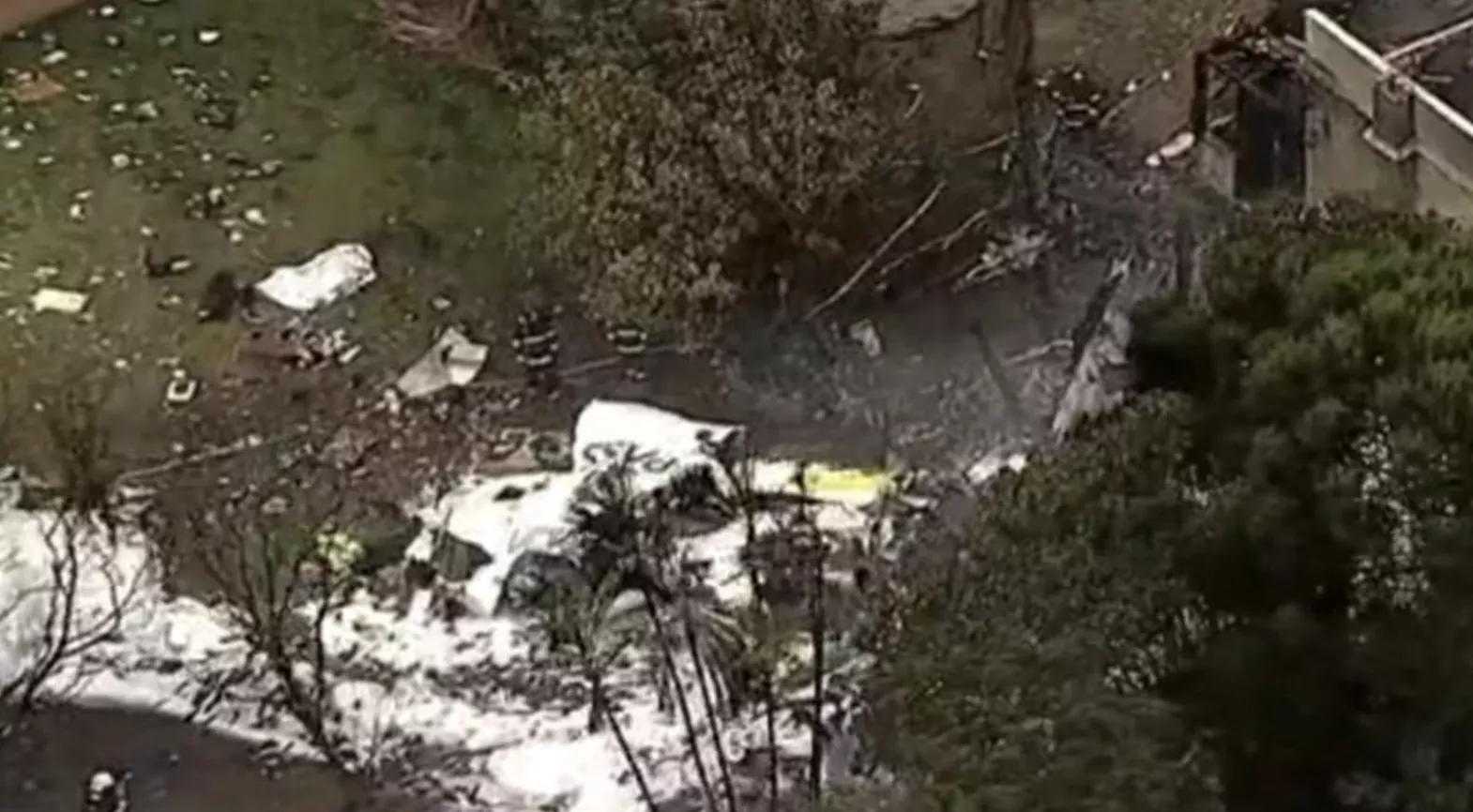 Avião da Voepass acidentado em Vinhedo