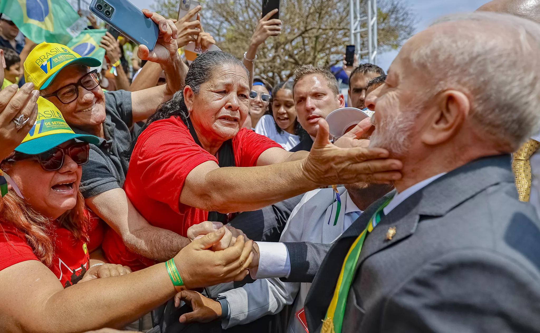 Presidente Lula durante desfile do 7 de Setembro, Brasília-DF