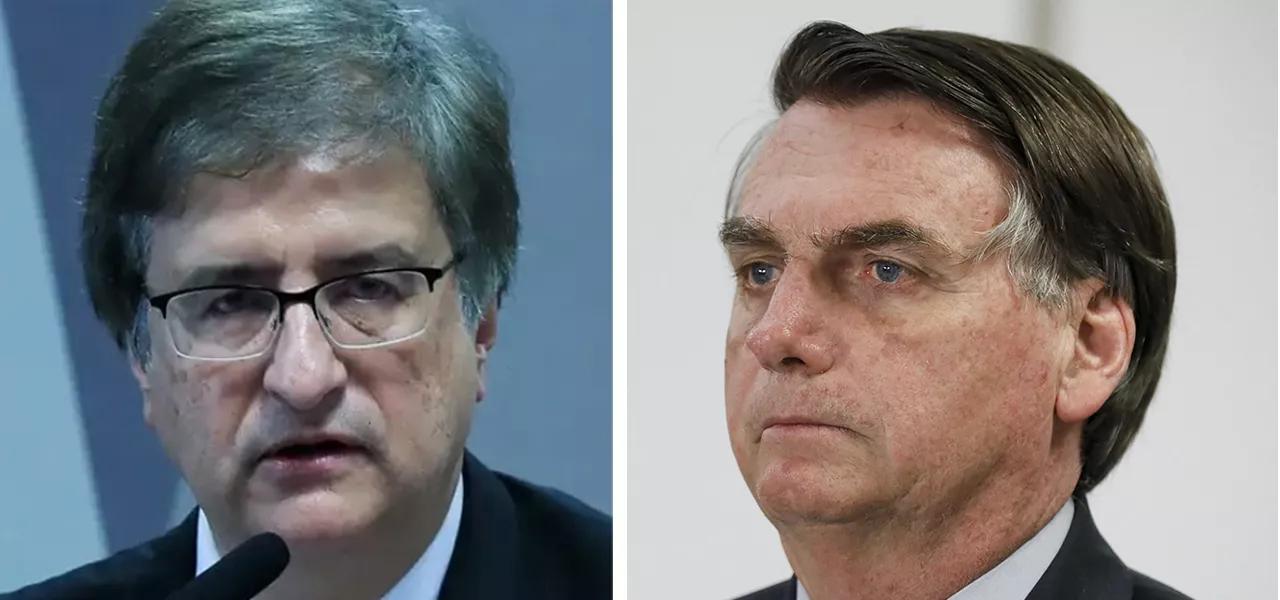 Paulo Gonet (à esq.) e Jair Bolsonaro 