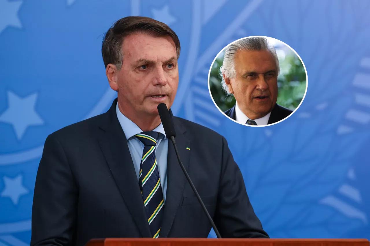 Jair Bolsonaro (mais destaque) e Ronaldo Caiado