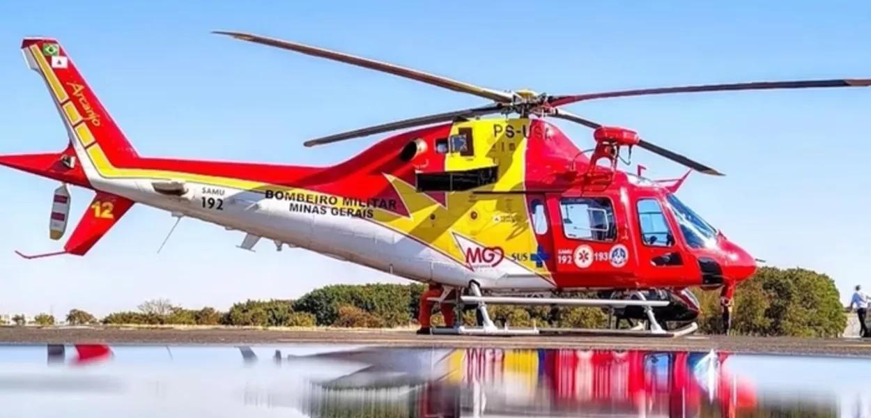 Helicóptero do Corpo de Bombeiros de Minas Gerais