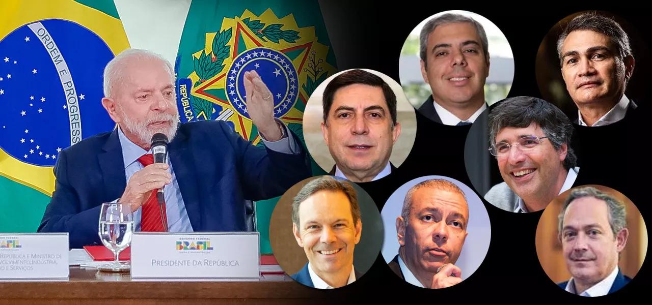 (E-D) Lula, Luiz Carlos Trabucco, Milton Maluhy Filho, Isaac Sidney, André Esteves, Mario Leão, Marcelo Noronha e Alberto Monteiro