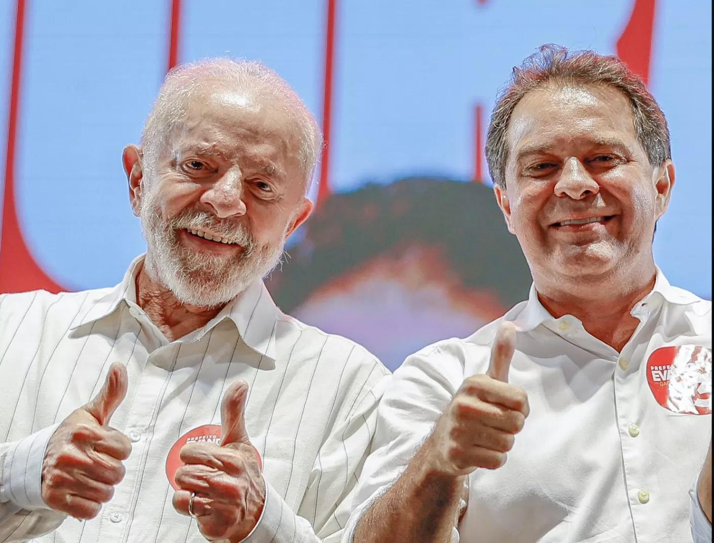 Lula e Evandro Leitão